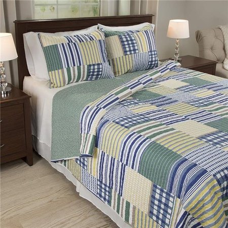BEDFORD HOME Bedford Home 66A-03081 Lynsey 3 Piece Quilt Set - Full & Queen Size 66A-03081